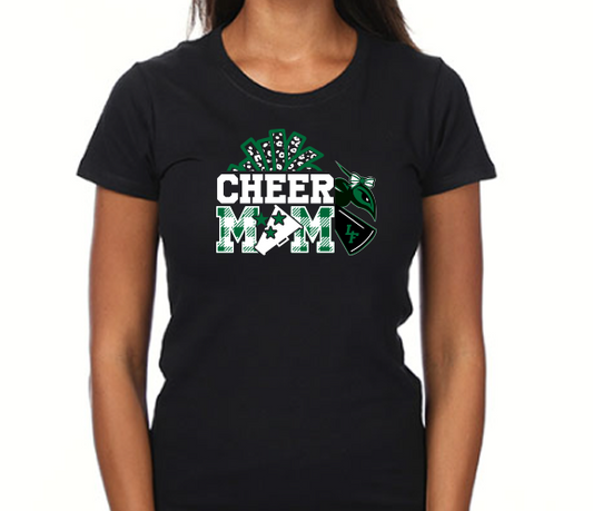 Hornets Cheer Mom Plaid Tee - PRINTED