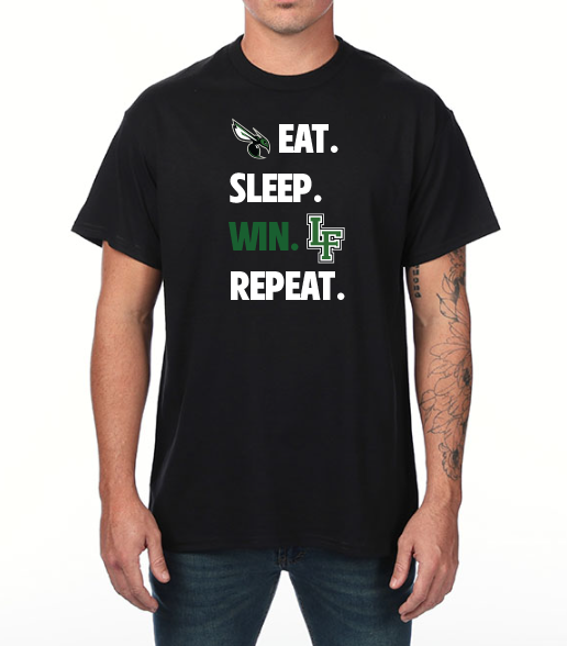 Eat.Sleep.Win.Repeat.  Short Sleeve Tee - PRINTED