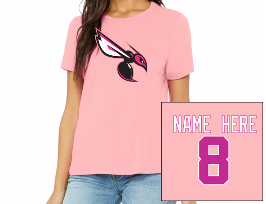Pink Bella & Canvas Women's Jersey Tee