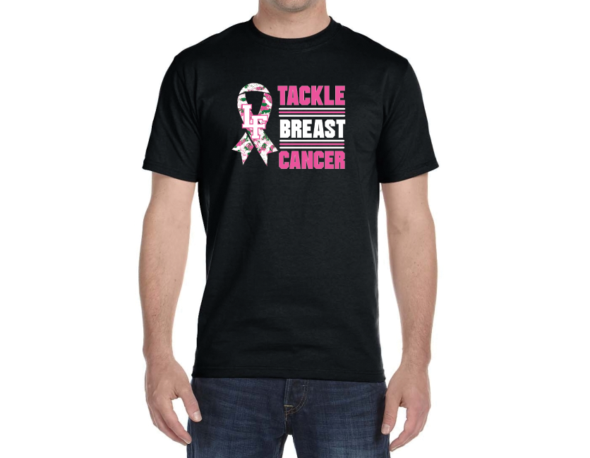 Tackle Breast Cancer Awareness  Short Sleeve Tee - PRINTED