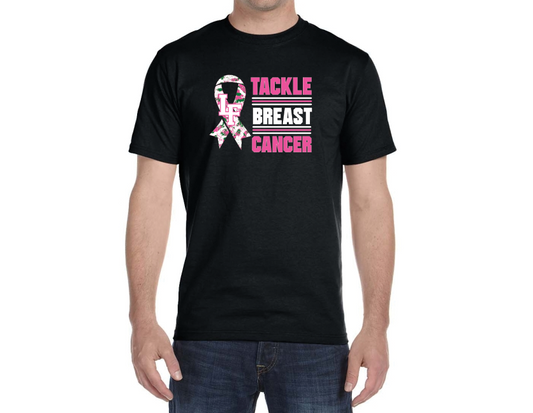Tackle Breast Cancer Awareness  Short Sleeve Tee - PRINTED