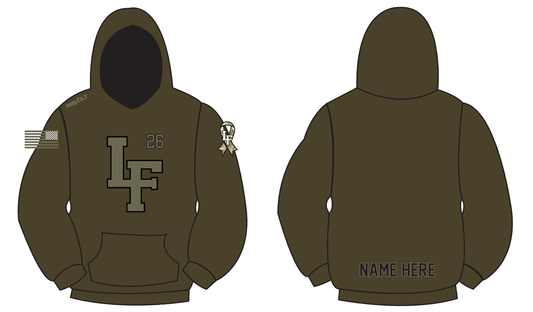 Jr Hornets Military Appreciation SUBLIMATED Hoodie