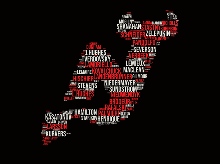 NJ Hockey Word Cloud Lace Hoodie