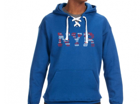 NYR Word Cloud Lace Hoodie
