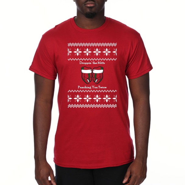 Droppin The MItts Xmas Sweater Tee