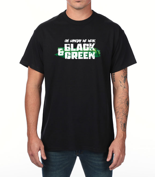 On Game Day We Wear Green  Short Sleeve Tee - PRINTED