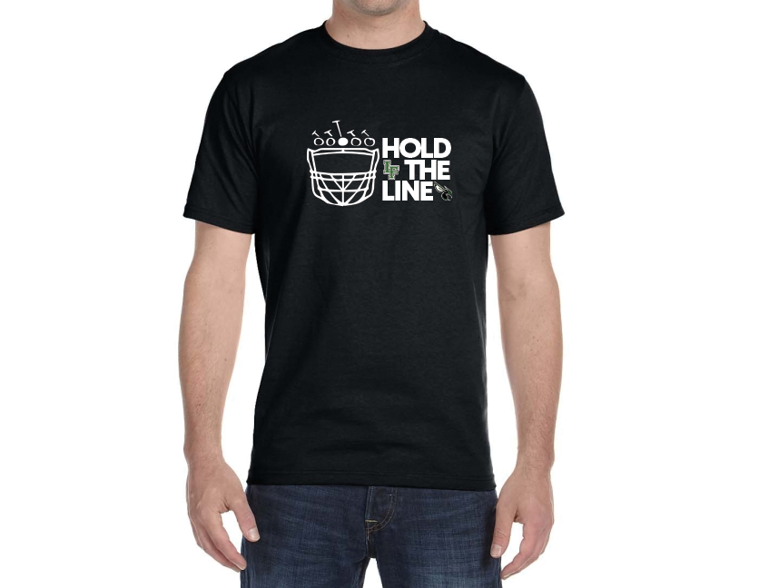 Hornets Football Hold The Line Short Sleeve Tee - PRINTED