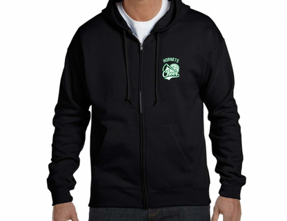 Jr Hornets Full Zip Hooded Sweatshirt - 4 Print Designs Available