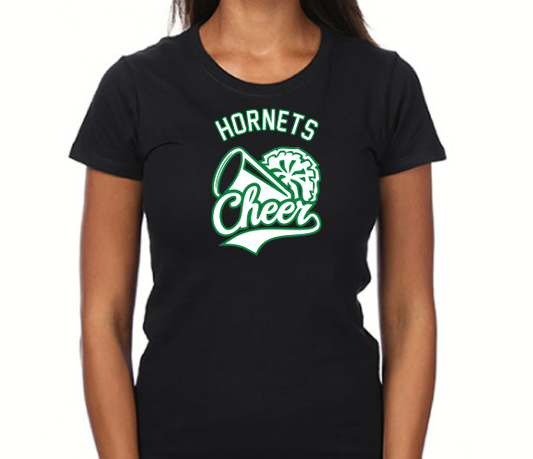 Hornets Cheer Pom Logo Tee - PRINTED