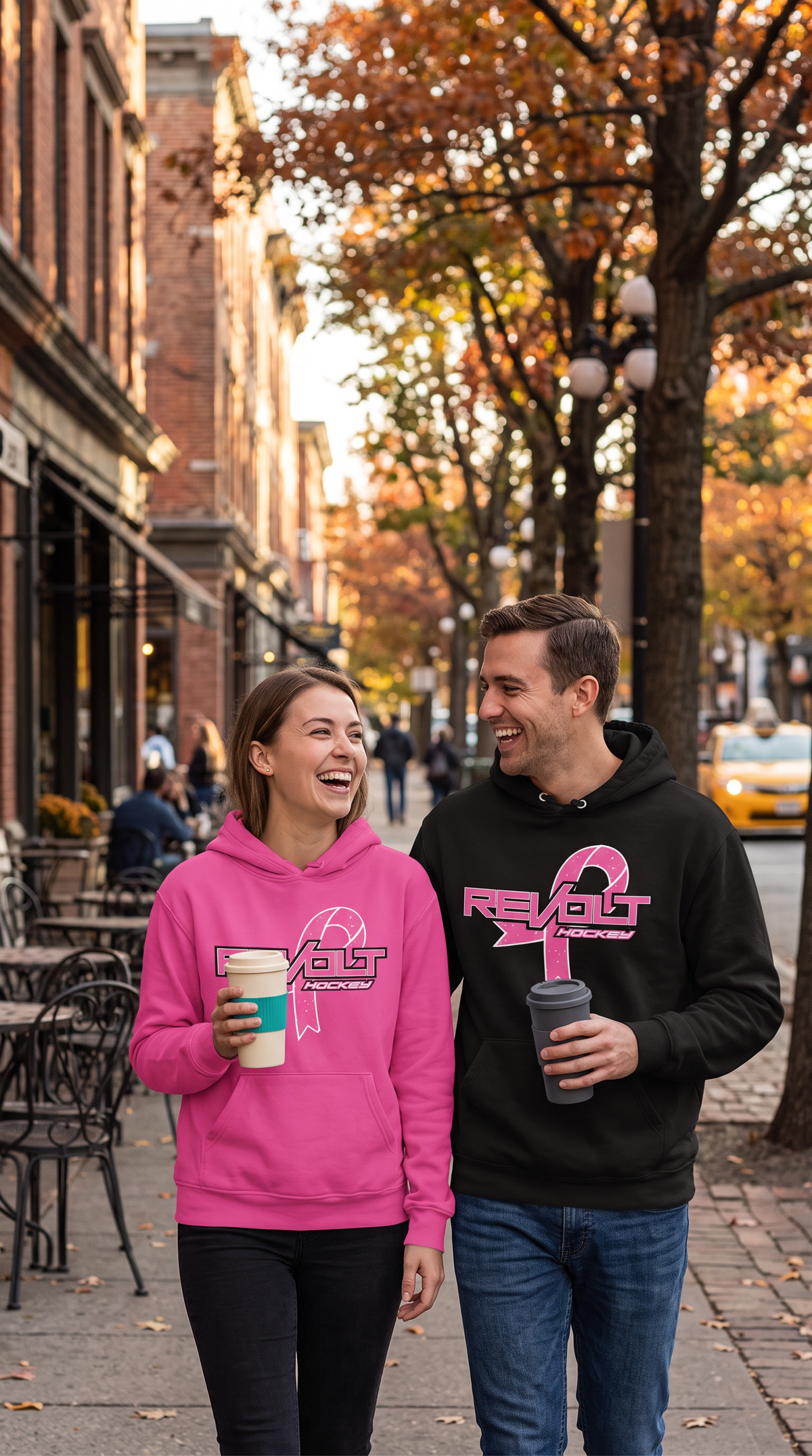 Revolt Hockey Breast Cancer Awareness Hoodie ( 3 colors)